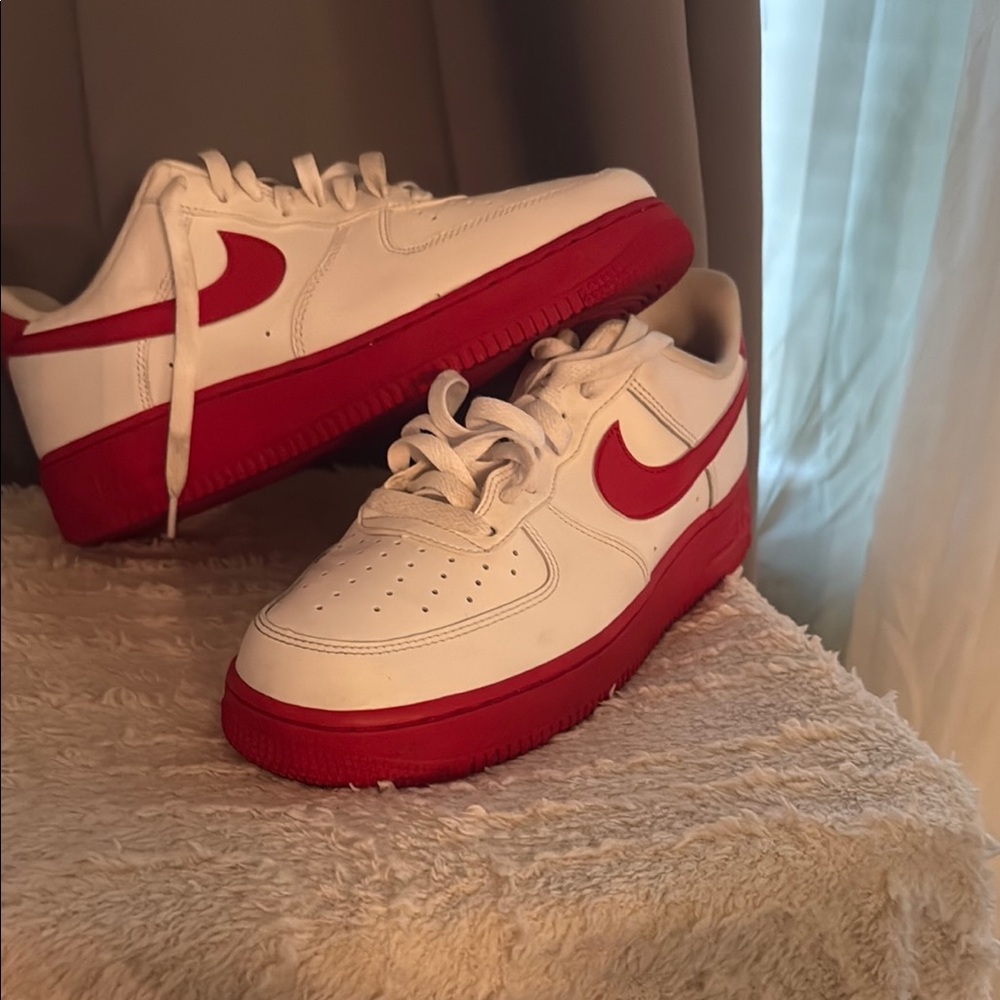 Nike Red and White Athletic Shoes